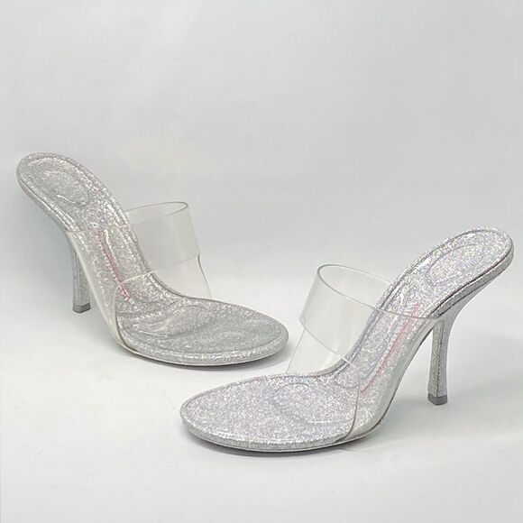 Alexander Wang Glitter Stiletto Sandals size 40 - Picture 1 of 15